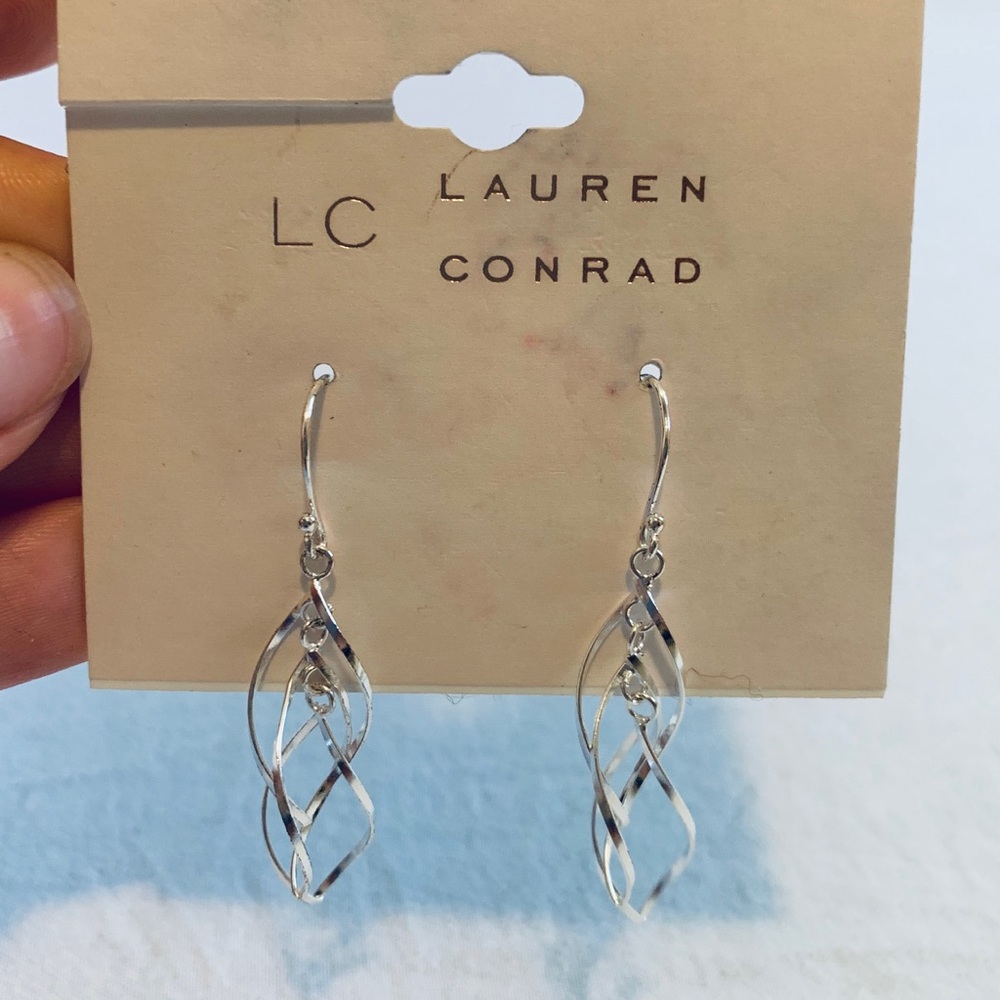LAUREN CONRAD Silver Dangle Earrings